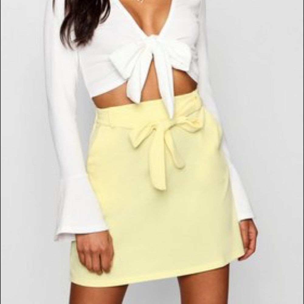 Yellow Mini Skirt